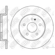 Тормозной диск NIBK Mercedes C-Class (C205) 4 Купе 1.6 C 180 (2040) 156 л.с. 2015 – 2025 9J QJT RN1977