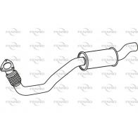 Выхлопная труба глушителя FENNO ZYSN N1G Audi A4 (B8) 4 Седан 2.0 Tfsi Flexible Fuel 180 л.с. 2009 – 2015 P11064