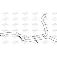 Выхлопная труба глушителя FENNO P11080 Audi A6 (C7) 4 Универсал 3.0 Tdi 204 л.с. 2011 – 2018 6 O98YVW