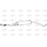 Резонатор FENNO 1424223127 1I6 OZAU P43104