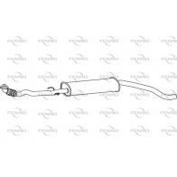 Резонатор FENNO P43183 3 GZIC Opel Corsa (E) 5 Хэтчбек 1.0 (08. 68) 115 л.с. 2014 – наст. время