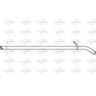 Выхлопная труба глушителя FENNO WPS LK Renault Captur 1 (H50) 2013 – 2019 P49037