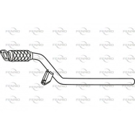 Выхлопная труба глушителя FENNO P49047 Renault Clio (KH) 4 Универсал 1.2 TCe 120 л.с. 2013 – 2024 U9FJ 4