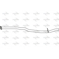 Выхлопная труба глушителя FENNO Volvo V60 1 (155, 157) 2010 – 2015 P76105 V8B P5C7