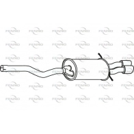 Глушитель FENNO SG YUFXA P30606 Mini Cooper (R56) 2 Хэтчбек 1.6 Cooper S 174 л.с. 2006 – 2010