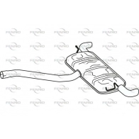 Глушитель FENNO 9KLR N Mercedes GLA (X156) 1 Кроссовер 1.6 GLA 200 (1543) 156 л.с. 2013 – наст. время P36095