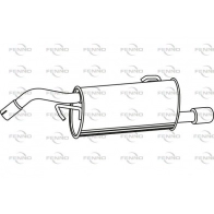 Глушитель FENNO 2OR C2Y Mitsubishi Colt 6 (Z3, Z2) 2002 – 2013 P38022