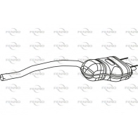 Глушитель FENNO P43168 Opel Astra (K) 5 Универсал 1.0 Turbo (35) 105 л.с. 2015 – наст. время JWID8A E