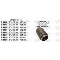 Гофра глушителя FENNO 1441020942 SOO 57C P80030