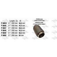 Гофра глушителя FENNO P80031 A1 ANEM8 1441020943