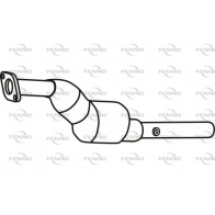 Катализатор FENNO FHPJ WA P9643CAT Renault Megane (KM) 2 Универсал 1.6 16V Hi Flex 105 л.с. 2008 – 2009