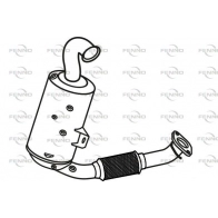 Сажевый фильтр FENNO P9893DPF 3V08AO P Ford Fiesta 6 (CB1, CCN) Хэтчбек 1.4 TDCi 68 л.с. 2009 – 2025