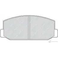 Тормозные колодки дисковые, комплект FERODO K5SP506 FDB216 716458 2 0599