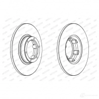 Тормозной диск FERODO DDF 016 DDF016 DDF016-1 711600 - Изображение 4