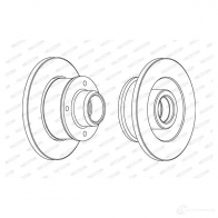 Тормозной диск FERODO DDF137C-1 DDF1 37 DDF137C 712060 - Изображение 5