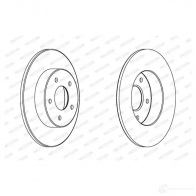 Тормозной диск FERODO DDF1383C DDF138 3C 1193639268 H9FJN3 - Изображение 1