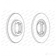 Тормозной диск FERODO ZODKZ2T DDF1076C 1193638007 DD F1076C