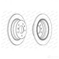 Тормозной диск FERODO DDF221-1 712897 DDF221 D DF221 - Изображение 4