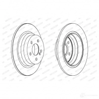 Тормозной диск FERODO DD F1308C 712019 DDF1308C DDF1308C-1 - Изображение 4