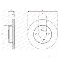 Тормозной диск FERODO Y3BG 0S 1437135636 DDF2689C - Изображение 2