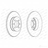 Тормозной диск FERODO B7OWV2 DDF1373C 1193639229 DDF13 73C - Изображение 1