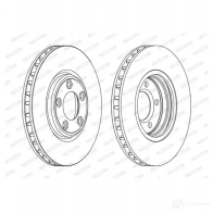 Тормозной диск FERODO DDF1107 DDF110 7 DDF1107-1 711763 - Изображение 2
