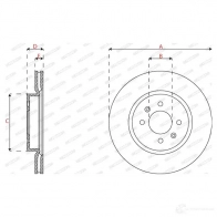 Тормозной диск FERODO DDF2819C 1438331150 K 7XBRE - Изображение 2
