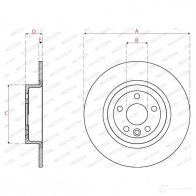 Тормозной диск FERODO 1437134090 2S O2YC DDF2771C - Изображение 2