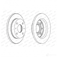 Тормозной диск FERODO DD F1302 DDF1302-1 DDF1302 712012 - Изображение 1