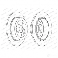 Тормозной диск FERODO 1193640063 JJZ47E DDF1578C DD F1578C - Изображение 2
