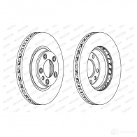 Тормозной диск FERODO 3YIPFL8 DDF1408 Porsche Cayenne (9PA) 1 2003 – 2010 DD F1408
