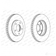Тормозной диск FERODO DDF1209-1 711881 DDF1209 DDF12 09
