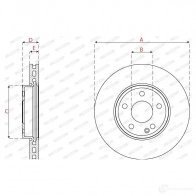 Тормозной диск FERODO DDF2760C 1437134073 NVLV C - Изображение 2