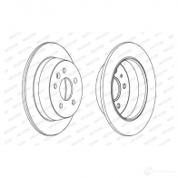 Тормозной диск FERODO DDF861-1 713427 DDF861 D DF861 - Изображение 4