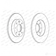 Тормозной диск FERODO ddf5691 D DF569 Fiat Punto (188) 2 Хэтчбек 1.3 JTD 16V 70 л.с. 2003 – 2012 DDF569-1