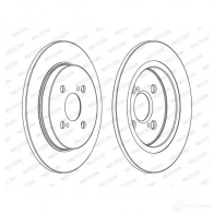 Тормозной диск FERODO J43IW DDF178 1C 1193641056 DDF1781C - Изображение 2