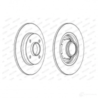 Тормозной диск FERODO DDF1564C-1 DDF1 564 712273 DDF1564C-1 - Изображение 5