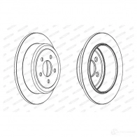 Тормозной диск FERODO DDF1760-1 DDF1760 712560 DD F1760 - Изображение 4