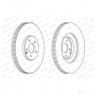 Тормозной диск FERODO DDF1585-1 712306 DDF 1585 DDF1585