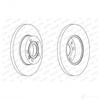 Тормозной диск FERODO Volkswagen Transporter (T4) 4 1990 – 2003 DDF 1011C QLRKC DDF1011C
