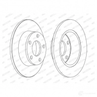 Тормозной диск FERODO Audi A6 (C5) 2 Седан 1.8 T Quattro 150 л.с. 1997 – 2005 DDF1190C DDF11 90C N9QII4