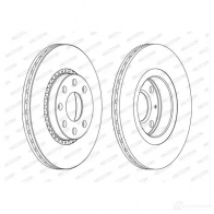 Тормозной диск FERODO DDF328C 1193642262 DDF 328C JAR8Q28 - Изображение 2