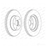 Тормозной диск FERODO DM76X 1193642671 DDF485 C DDF485C - Изображение 2