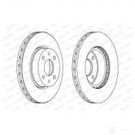 Тормозной диск FERODO D DF178 DDF178 DDF178-1 712589 - Изображение 2