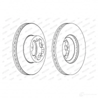 Тормозной диск FERODO 712258 DDF15 55 DDF1555 DDF1555-1 - Изображение 5