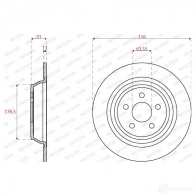 Тормозной диск FERODO DDF2821C PY Z4X 1437436769