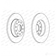 Тормозной диск FERODO DDF1895 712710 DDF1895-1 DDF18 95 - Изображение 5