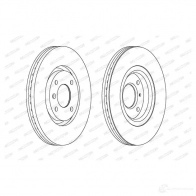 Тормозной диск FERODO DDF1152C Citroen C5 2 (RC, PF3) Хэтчбек 2.0 HDi (RCRHRH) 136 л.с. 2004 – 2024 D DF1152C 19BTBVZ