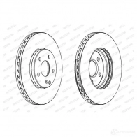 Тормозной диск FERODO DDF1638 DD F1638 DDF1638-1 Mercedes E-Class (S211) 3 Универсал 3.2 E 320 T 4 matic (2182) 224 л.с. 2003 – 2009