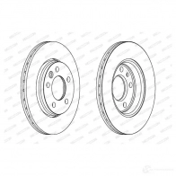 Тормозной диск FERODO D DF1286 DDF1286-1 711991 DDF1286 - Изображение 5